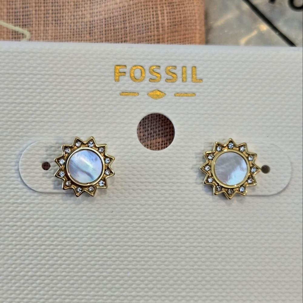 Fossil You're My Sunshine stud earrings